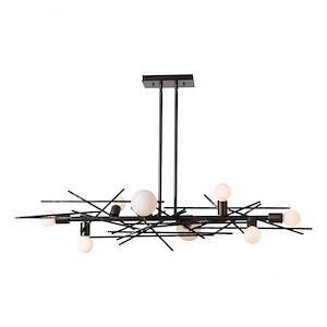 Brindille - 8 Light Linear Pendant-12.1 Inches Tall and 54.8 Inches Wide - 1337299