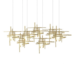 Tura - 7 Light Linear Pendant In Contemporary Style-15 Inches Tall and 18.3 Inches Wide - 1275377