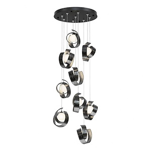 Riza - 9 Light Pendant In Contemporary Style-8.1 Inches Tall and 21.1 Inches Wide