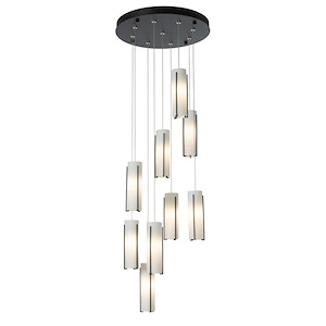 Exos - 9 Light Pendant In Contemporary Style-10.6 Inches Tall and 20.5 Inches Wide - 1275410