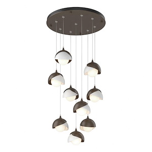 Brooklyn - 36W 9 LED Double Shade Round Pendant In Contemporary Style-7.4 Inches Tall and 20.5 Inches Wide - 1262954