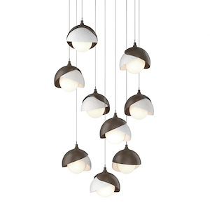 Brooklyn - 36W 9 LED Double Shade Round Pendant In Contemporary Style-7.4 Inches Tall and 20.5 Inches Wide - 1262953