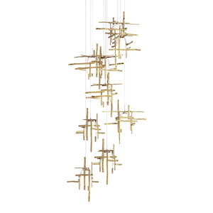 Tura - 9 Light Pendant In Contemporary Style-15 Inches Tall and 29.6 Inches Wide