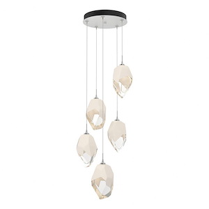 Chrysalis - 5 Light Large Crytsal Pendant In Contemporary Style-11.6 Inches Tall and 16.1 Inches Wide