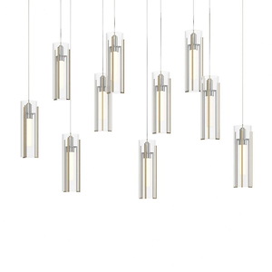 Exos - 10 Light Pendant In Contemporary Style-10.6 Inches Tall and 8.5 Inches Wide
