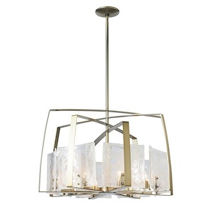 Arc - 8 Light Pendant In Contemporary Style-22.2 Inches Tall and 34.4 Inches Wide