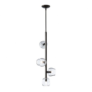 Ume - 4 LED Vertical Pendant In Contemporary Style-31.3 Inches Tall and 11.6 Inches Wide