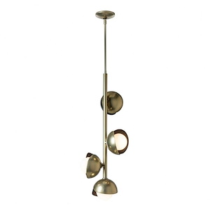 Brooklyn - 4 LED Vertical Pendant In Contemporary Style-31.4 Inches Tall and 11.6 Inches Wide