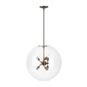 Sfera - 6 Light Pendant In Industrial Style-19.8 Inches Tall and 20 Inches Wide