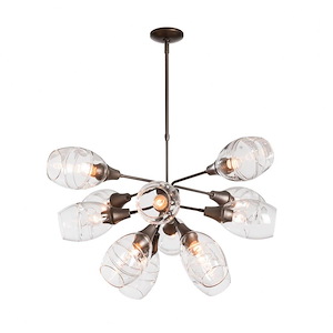 Ensemble - 12 Light Pendant In Contemporary Style-17.6 Inches Tall and 35 Inches Wide - 1291235