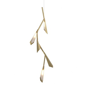 Quill - 25W 1 LED Pendant In Contemporary Style-46.4 Inches Tall and 16 Inches Wide