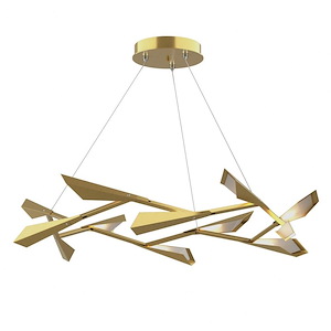 Quill - 45W 1 LED Large Pendant In Contemporary Style-8.4 Inches Tall and 45.3 Inches Wide - 1275437