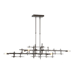 Grid - 6 Light Pendant In Industrial Style-13.9 Inches Tall and 16.6 Inches Wide - 1275440