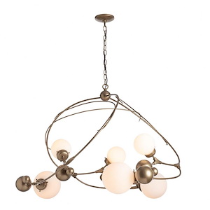Sprig - 6 Light Circular Pendant In Contemporary Style-22 Inches Tall and 49.1 Inches Wide - 1045567