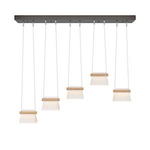 Cowbell - 18W 1 LED Pendant In Contemporary Style-4.5 Inches Tall and 5.8 Inches Wide