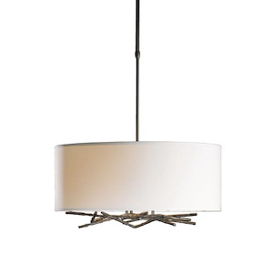 Brindille - 3 Light Drum Shade Pendant In Contemporary Style-11.1 Inches Tall and 22 Inches Wide
