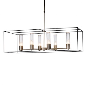 Portico - 6 Light Pendant In Traditional Style-12 Inches Tall and 42 Inches Wide - 1291246