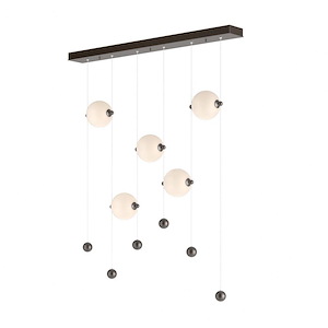 Abacus - 75W 5 LED Pendant In Contemporary Style-20 Inches Tall and 5.5 Inches Wide