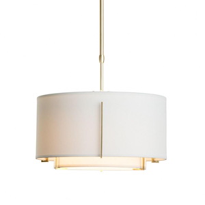 Exos - 1 Light Small Double Shade Pendant In Contemporary Style-8.2 Inches Tall and 16.1 Inches Wide - 1291266