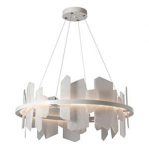Volterra - 60W 1 LED Circular Pendant-16.4 Inches Tall and 38 Inches Wide