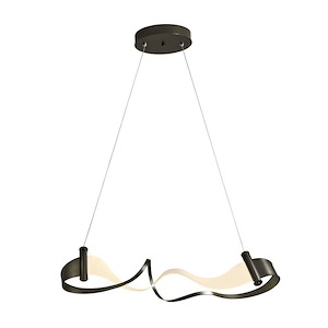 Zephyr - 15W 1 LED Pendant In Contemporary Style-9.3 Inches Tall and 10.5 Inches Wide