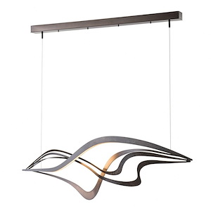 Crossing Waves - 45 Inch 25W 1 LED Pendant