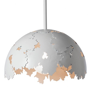 Pangea - 1 Light Pendant-9.8 Inches Tall and 15.3 Inches Wide