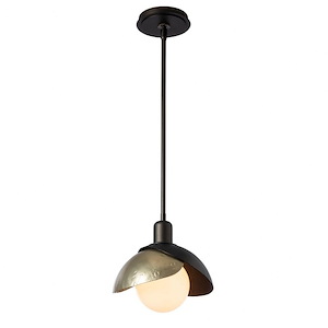 Brooklyn - 1 Light Double Shade Low Voltage Mini Pendant In Contemporary Style-7.6 Inches Tall and 9.4 Inches Wide
