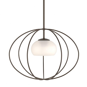 Interlude - 1 Light Mini Pendant In Contemporary Style-14.7 Inches Tall and 19.9 Inches Wide