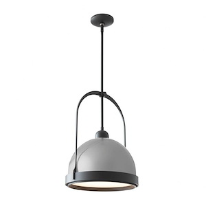 Atlas - 1 Light Small Mini Pendant In Industrial Style-22.9 Inches Tall and 13.4 Inches Wide