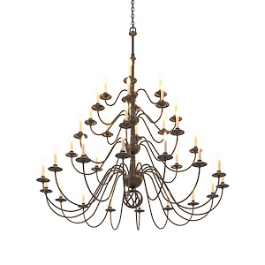 Ball Basket - 36 Light 4-Tier Chandelier In Traditional Style-71.38 Inches Tall and 72 Inches Wide