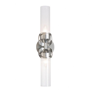 Bow - 2 Light Wall Sconce-20.4 Inches Tall and 5 Inches Wide - 1275689