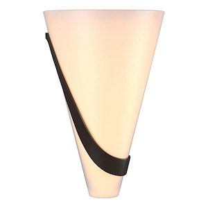 Half Cone - 2 Light Wall Sconce-12 Inches Tall and 8 Inches Wide
