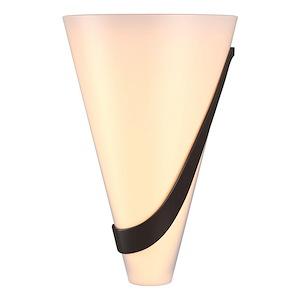 Half Cone - 2 Light Wall Sconce-12 Inches Tall and 8 Inches Wide