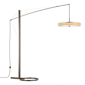 Disq - 28W 1 LED Floor Lamp In Contemporary Style-84 Inches Tall and 23 Inches Wide - 1045882