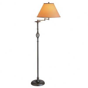 Twist Basket - 1 Light Floor Lamp In Traditional Style-60.3 Inches Tall and 10 Inches Wide