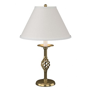Twist Basket - 1 Light Table Lamp In Traditional Style-25.5 Inches Tall and 15 Inches Wide