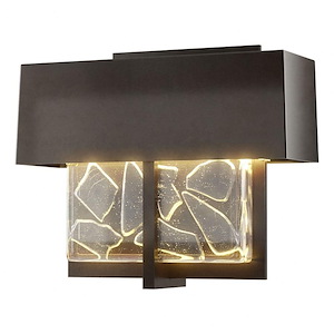 Shard - 11W 1 LED Small Outdoor Wall Sconce In Contemporary Style-7.1 Inches Tall and 8.6 Inches Wide - 1275868