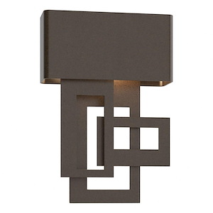 Collage - 11W 1 LED Small Outdoor Wall Sconce In Contemporary Style-13.8 Inches Tall and 9.5 Inches Wide - 1276058