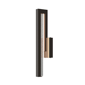 Edge - 15W 1 LED Medium Outdoor Wall Sconce In Contemporary Style-20.3 Inches Tall and 4.5 Inches Wide