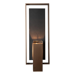 Shadow Box - 1 Light Outdoor Wall Sconce-11.7 Inches Tall and 10 Inches Wide - 1337181
