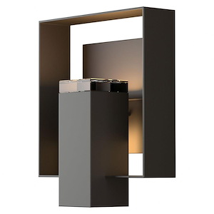 Shadow Box - 1 Light Outdoor Wall Sconce In Contemporary Style-11.7 Inches Tall and 10 Inches Wide
