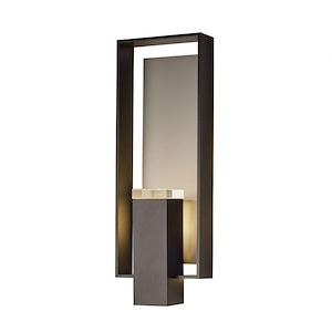 Shadow Box - 2 Light Large Outdoor Wall Sconce In Contemporary Style-21.2 Inches Tall and 7.5 Inches Wide - 1045946