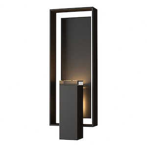 Shadow Box - 2 Light Large Outdoor Wall Sconce In Contemporary Style-21.2 Inches Tall and 7.5 Inches Wide