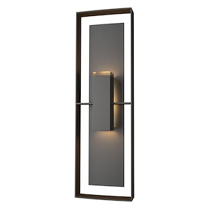 Shadow Box - 2 Light Outdoor Wall Sconce In Contemporary Style-34 Inches Tall and 10 Inches Wide