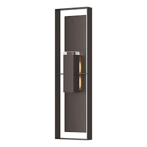 Shadow Box - 2 Light Extra Tall Outdoor Wall Sconce In Contemporary Style-45 Inches Tall and 13 Inches Wide - 1291567
