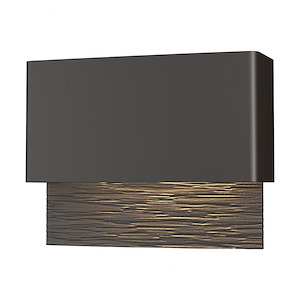Stratum - 15W 1 LED Outdoor Wall Sconce In Contemporary Style-7.4 Inches Tall and 9.5 Inches Wide - 1275990