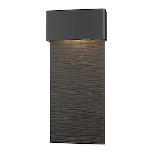 Stratum - 15W 1 LED Large Outdoor Wall Sconce In Contemporary Style-21.8 Inches Tall and 9.5 Inches Wide