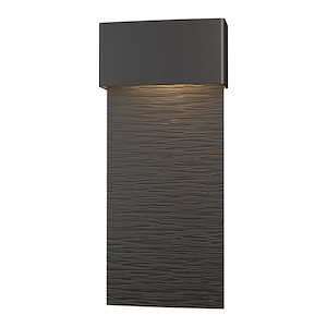 Stratum - 15W 1 LED Large Outdoor Wall Sconce In Contemporary Style-21.8 Inches Tall and 9.5 Inches Wide - 1275933
