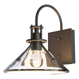 Henry - 1 Light Small Outdoor Wall Sconce In Industrial Style-10.5 Inches Tall and 9.2 Inches Wide - 1275992